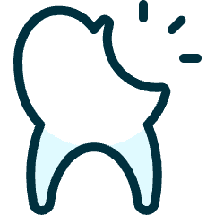 Dentistry Tooth Chipped Icon from Ultimate Duotone Set