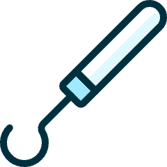 Dentistry Tooth Hook Icon from Ultimate Duotone Set