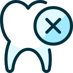 Dentistry Tooth Remove Icon from Ultimate Duotone Set