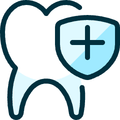 Dentistry Tooth Shield 1 Icon from Ultimate Duotone Set