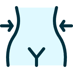 Diet Waist Icon from Ultimate Duotone Set