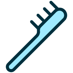 Hair Dress Brush Icon from Ultimate Duotone Set