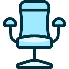 Hair Dress Chair Icon from Ultimate Duotone Set