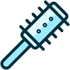 Hair Dress Round Brush Icon from Ultimate Duotone Set