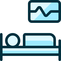 Hospital Bedroom Graph Icon from Ultimate Duotone Set