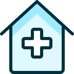 Hospital House Icon from Ultimate Duotone Set