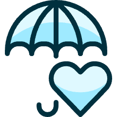 Insurance Umbrella Heart Icon from Ultimate Duotone Set