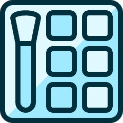 Make Up Brush Set Icon from Ultimate Duotone Set