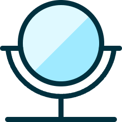 Make Up Table Mirror Icon from Ultimate Duotone Set