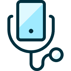 Medical App Smartphone Listen Icon from Ultimate Duotone Set