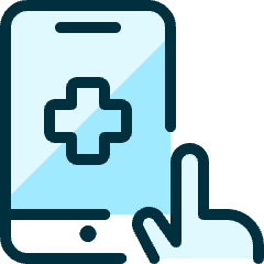 Medical App Smartphone Touch Icon from Ultimate Duotone Set