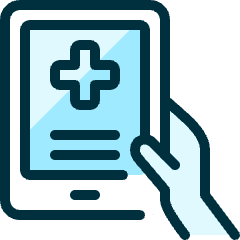 Medical App Tablet Icon from Ultimate Duotone Set
