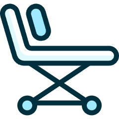 Medical Instrument Ambulance Bed Icon from Ultimate Duotone Set