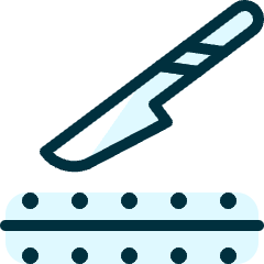 Medical Instrument Scalpel Cut Icon from Ultimate Duotone Set