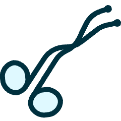 Medical Instrument Tweezers Icon from Ultimate Duotone Set