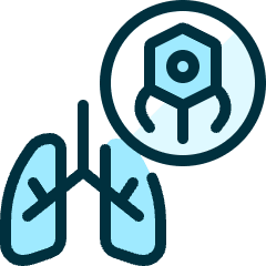 Medical Nanobot Lungs Icon from Ultimate Duotone Set