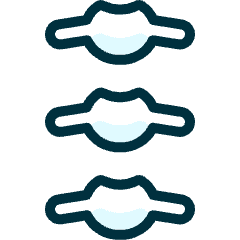 Medical Specialty Vertebra Icon from Ultimate Duotone Set