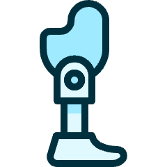 Technology Prosthetic Leg Icon from Ultimate Duotone Set