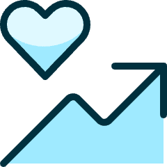 Monitor Heart Rate Up Icon from Ultimate Duotone Set