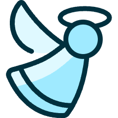 Christmas Angel Icon from Ultimate Duotone Set