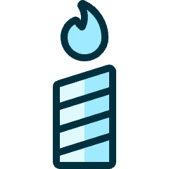 Christmas Candle Icon from Ultimate Duotone Set