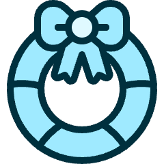 Christmas Door Wreath Icon from Ultimate Duotone Set