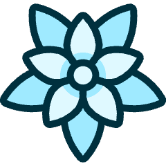 Christmas Flower Icon from Ultimate Duotone Set