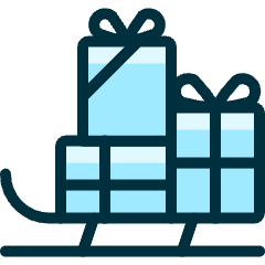 Christmas Gift Icon from Ultimate Duotone Set