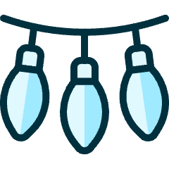 Christmas Lights Icon from Ultimate Duotone Set