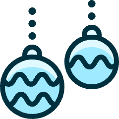 Christmas Tree Ornaments Icon from Ultimate Duotone Set