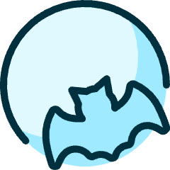 Halloween Bat Fly Icon from Ultimate Duotone Set