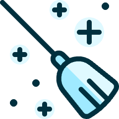 Halloween Broom Icon from Ultimate Duotone Set