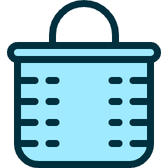 Bathroom Laundry Bin Icon from Ultimate Duotone Set