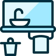 Bathroom Mirror Cabinet Icon from Ultimate Duotone Set