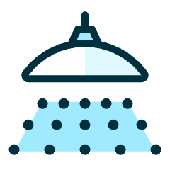 Bathroom Shower Head 1 Icon from Ultimate Duotone Set