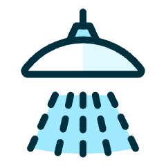 Bathroom Shower Head Icon from Ultimate Duotone Set