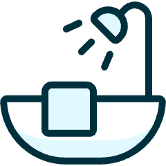 Bathroom Tub Towel Icon from Ultimate Duotone Set