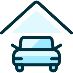 Car Garage 1 Icon from Ultimate Duotone Set