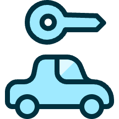 Car Key 1 Icon from Ultimate Duotone Set