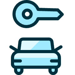 Car Key 2 Icon from Ultimate Duotone Set