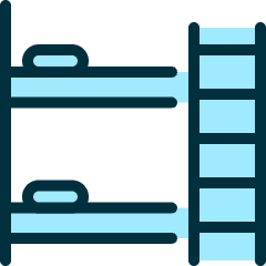 Hotel Bunk Bed 1 Icon from Ultimate Duotone Set