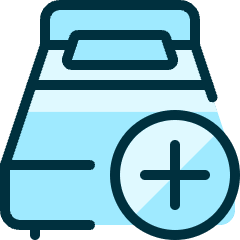Hotel Double Bed Add Icon from Ultimate Duotone Set