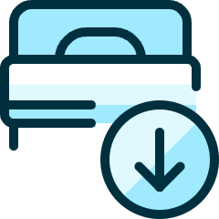 Hotel Single Bed Download Icon from Ultimate Duotone Set
