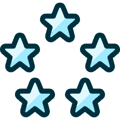 Rating Five Star Icon from Ultimate Duotone Set