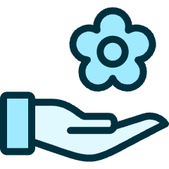 Spa Hand Flower Icon from Ultimate Duotone Set