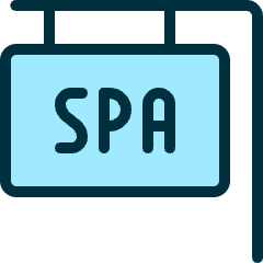 Spa Sign Icon from Ultimate Duotone Set