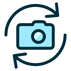 Camera Settings Flip 1 Icon from Ultimate Duotone Set