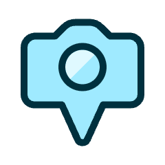 Camera Settings Pin Icon from Ultimate Duotone Set