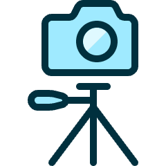 Camera Tripod 1 Icon from Ultimate Duotone Set