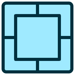 Composition Focus Square Icon from Ultimate Duotone Set